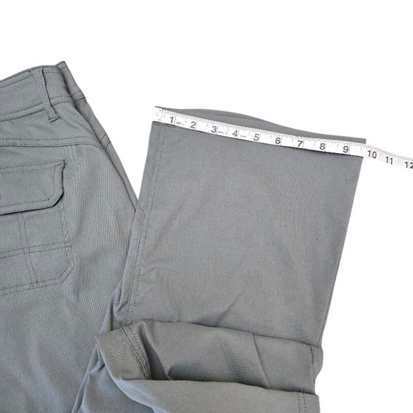 Prana Women's Cargo Pants Khaki Green Straight‎ Leg Outdoor Casual Sz 16 - Picture 2 of 9